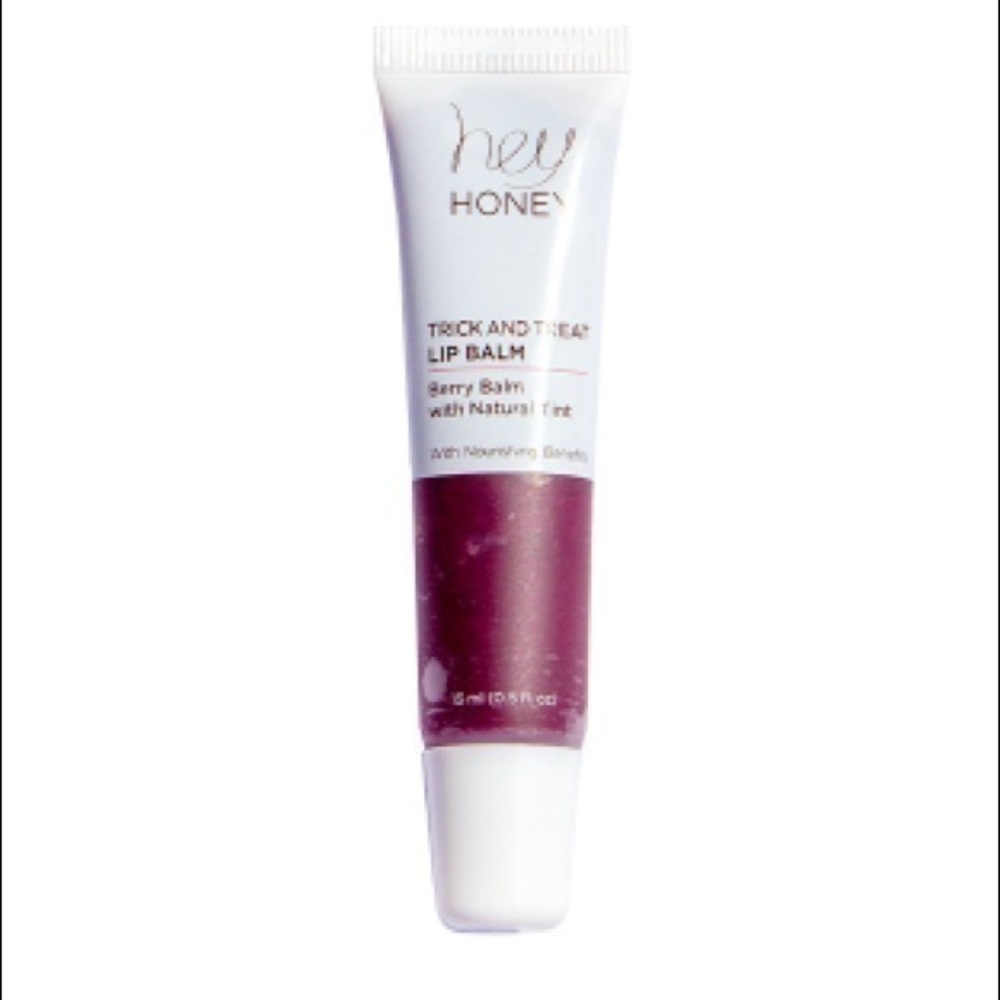 HEY HONEY Trick & Treat Berry Lip Balm w/ Natural Tint Berry